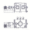 2017 LDH Serie Coulter Typ Mischmaschine, SS Rührwerk Mischen, horizontale Farbe Mischmaschine